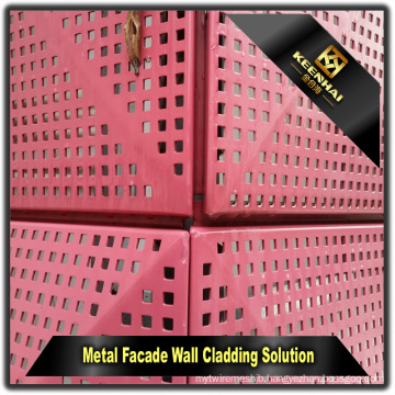 Perforated Pattern Aluminum Decorative Curtain Wall Facade (KH-CW-58)